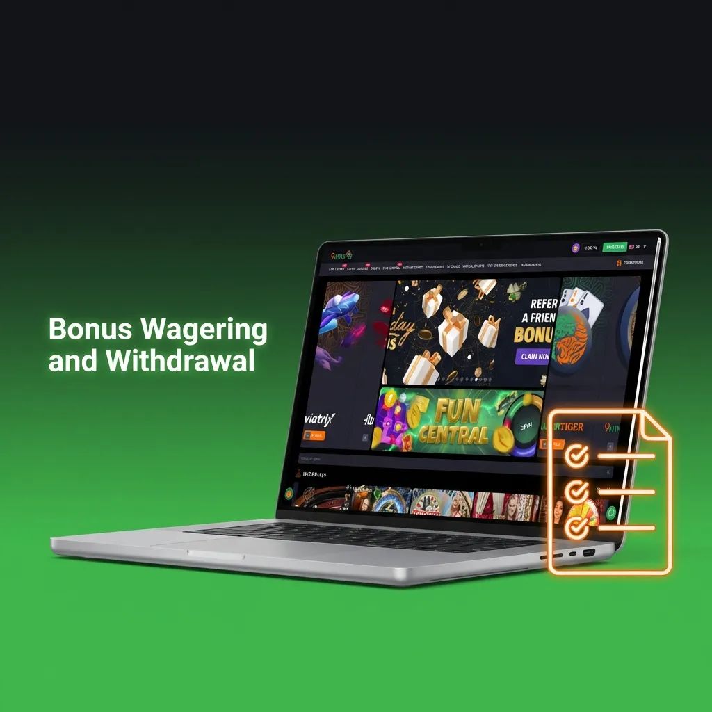Bonus account wagering requirements showing 30x playthrough needed before withdrawal with progress tracking dashboard