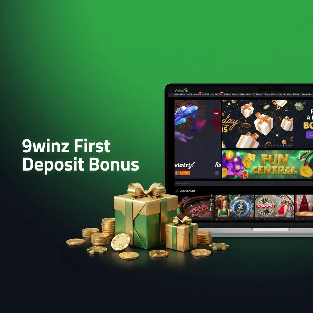 New user 450% first deposit bonus up to ₹1,50,000 at 9winz for casino games and sports betting with 35x wagering requirement