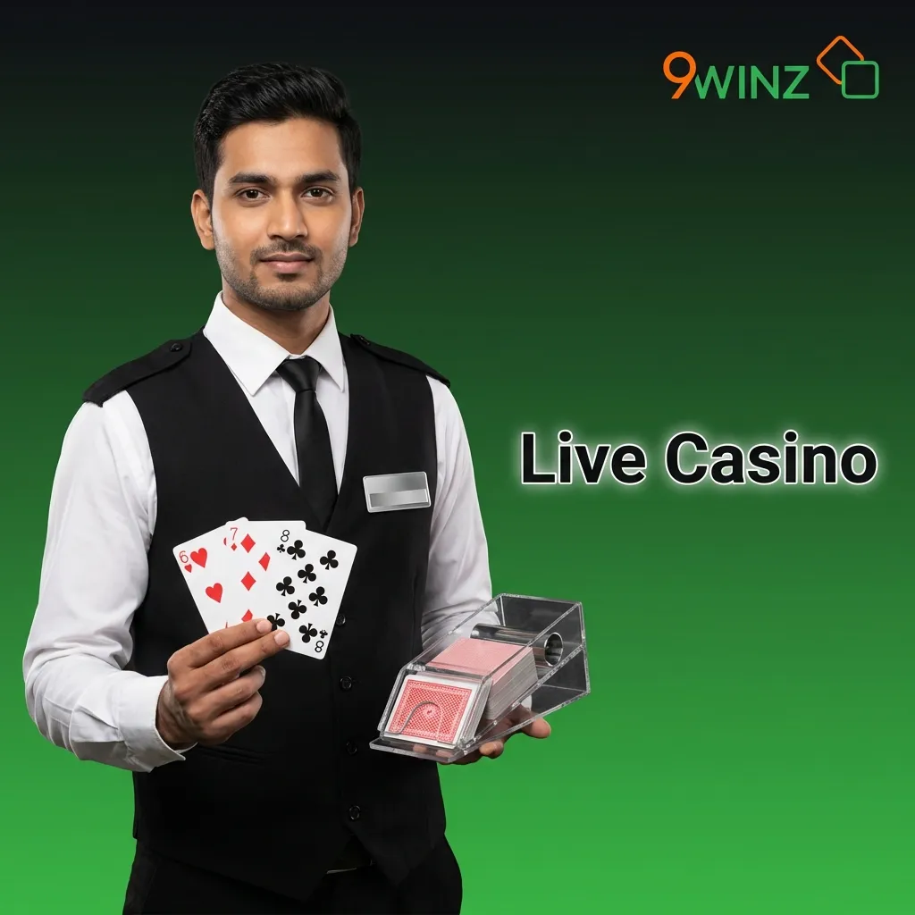Real-time casino games with live dealers streaming in HD, featuring roulette, blackjack, baccarat, and card games.