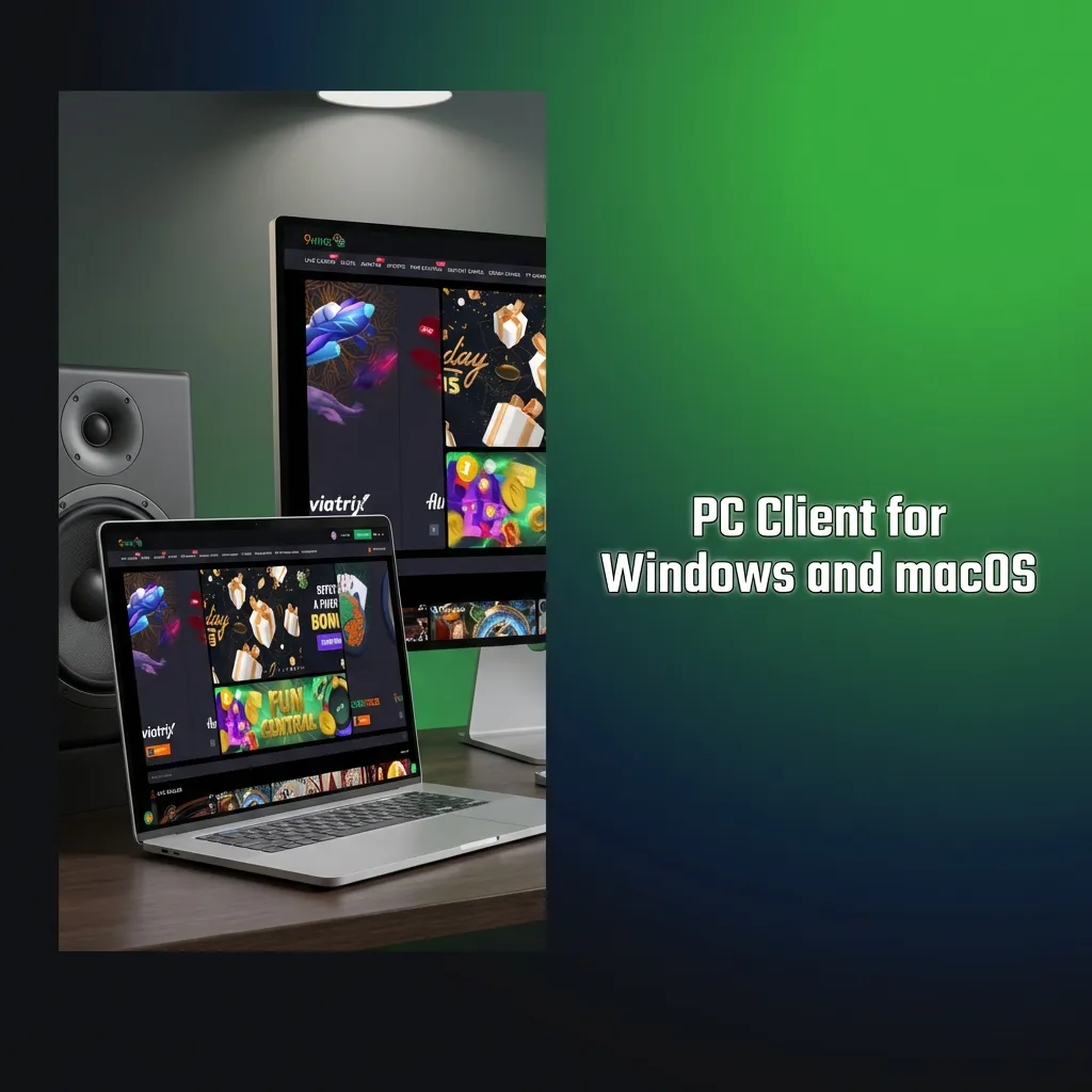 9winz website displayed on Windows and macOS devices showing browser-based betting and casino games interface