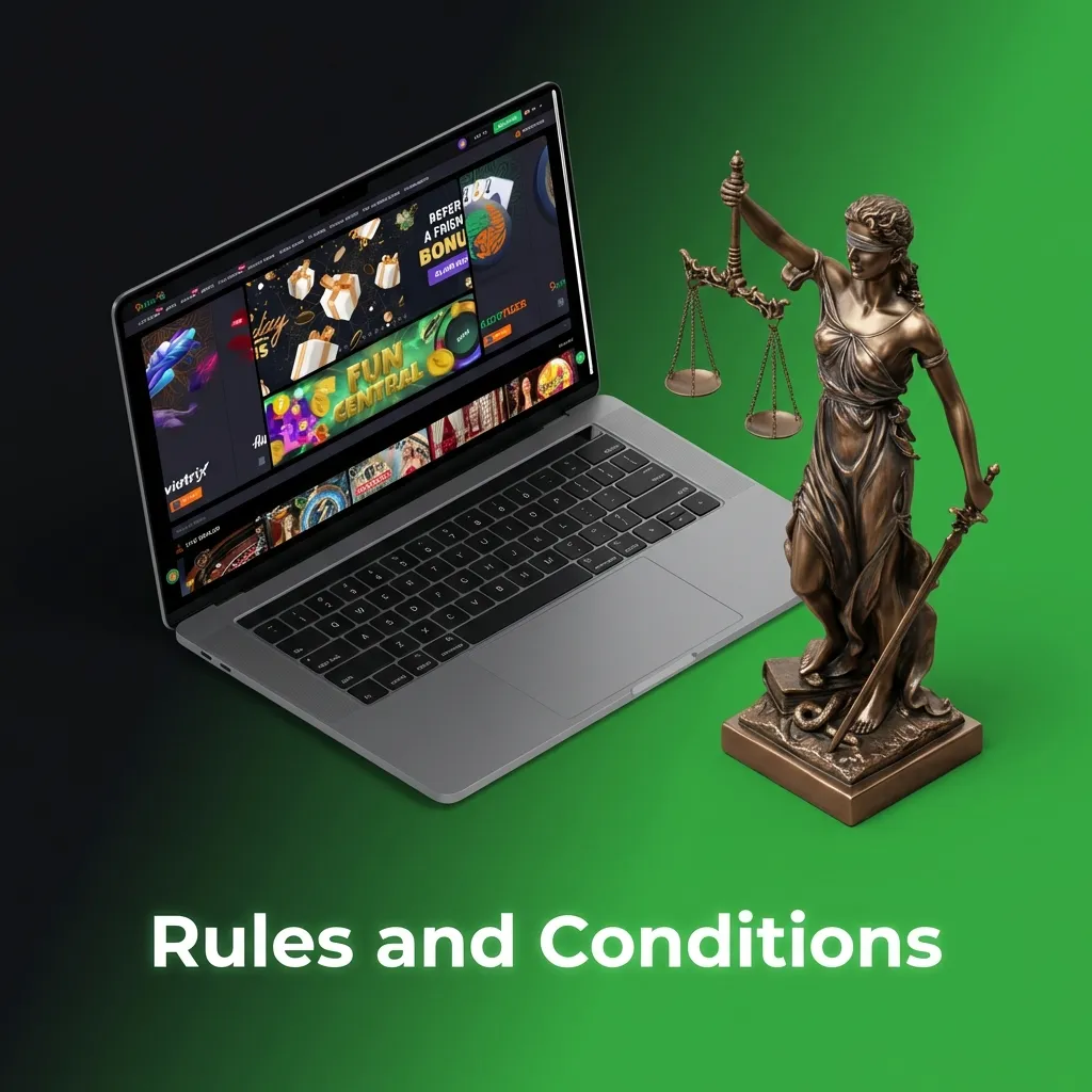 Platform terms: age 18+, one account per person, bonus wagering requirements, ID verification for withdrawals