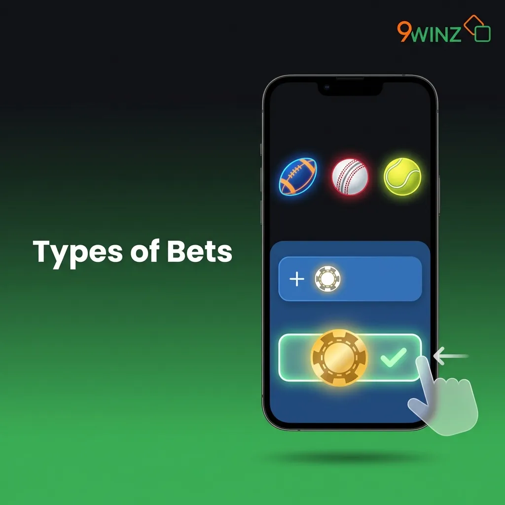 Three betting options displayed: Single bet on one outcome, Express combining multiple selections, and System bets with partial wins.