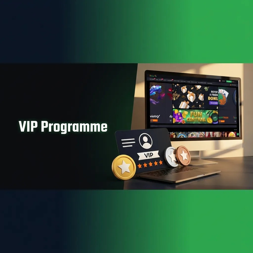 VIP loyalty program with five tiers offering cashback, faster withdrawals, exclusive bonuses, and tournament access for players.