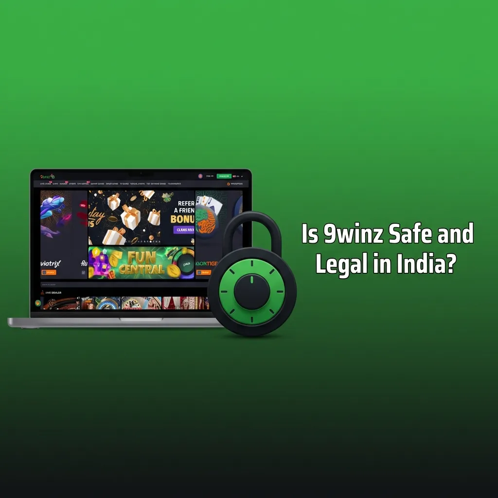 9winz online gaming platform showing security badges, SSL encryption, and Curacao eGaming license certification