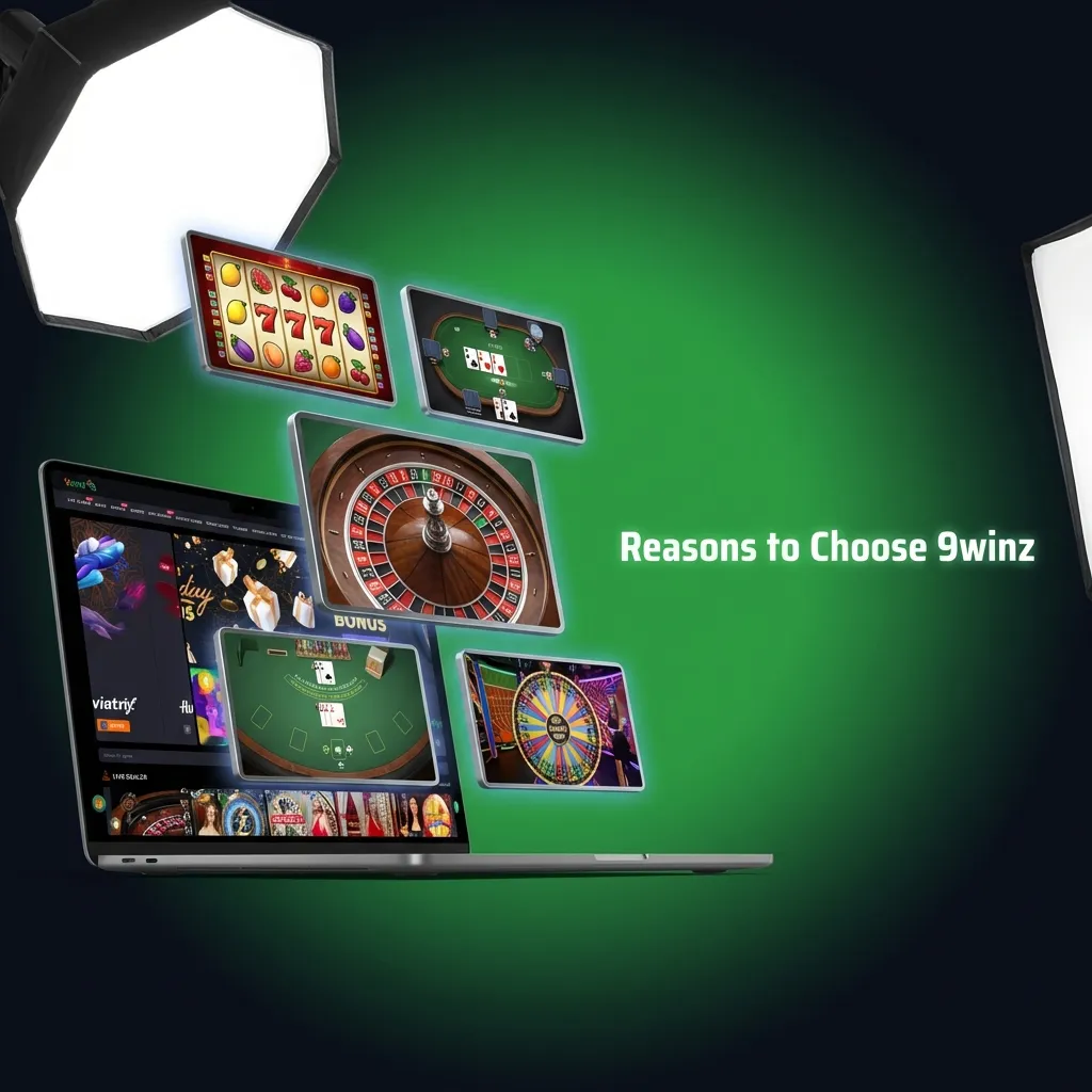 9winz platform features: UPI deposits, live cricket streaming, multilingual support, mobile app, and top casino games