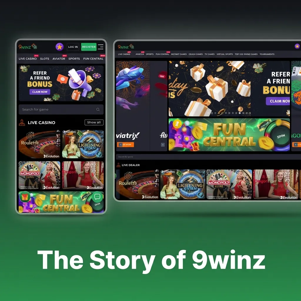 9winz online betting platform logo and interface showcasing sportsbook and casino games licensed in Curaçao